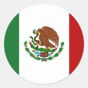 Flag of Mexico Classic Round Sticker