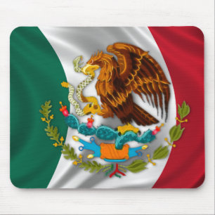 Flag of Mexico, Coat of Arms Mouse Mat
