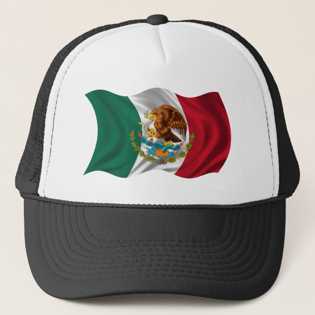 Flag of Mexico, Coat of Arms Trucker Hat (Front)