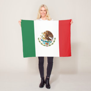 Flag of Mexico Fleece Blanket