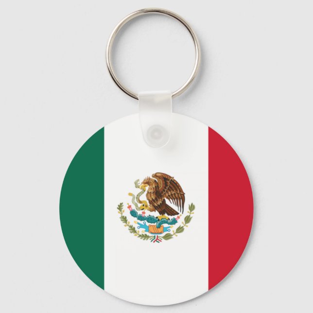 Flag of Mexico Key Ring (Front)