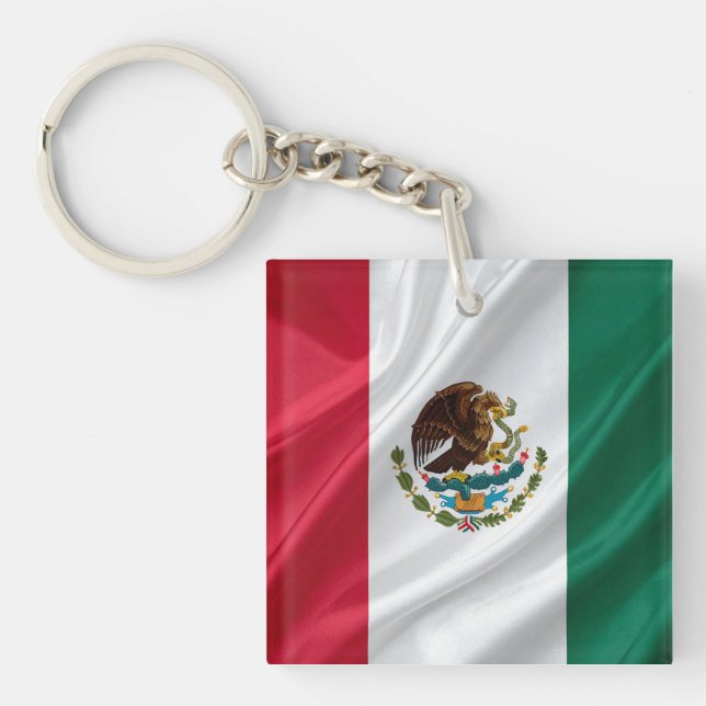 Flag of mexico key ring (Front)