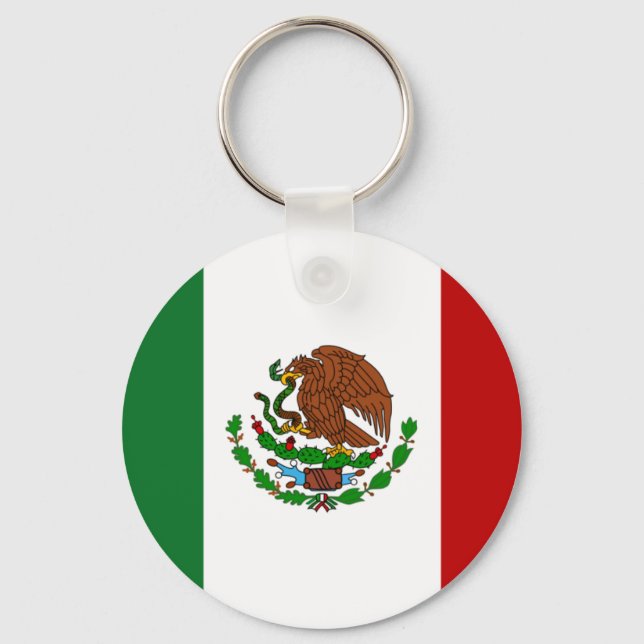 Flag of Mexico Key Ring (Front)