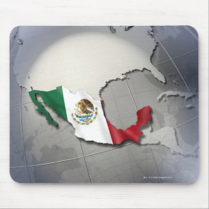 Flag of Mexico Mouse Mat