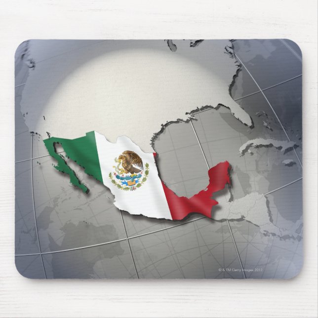 Flag of Mexico Mouse Mat (Front)