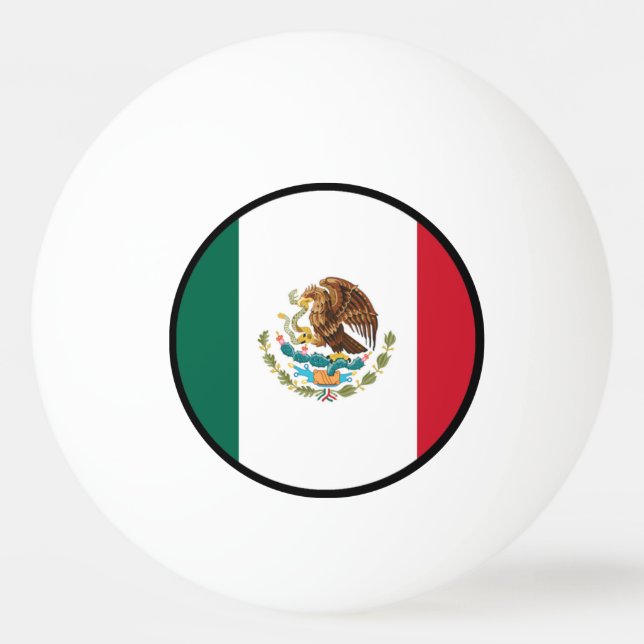 Flag of Mexico Ping Pong Ball (Back)