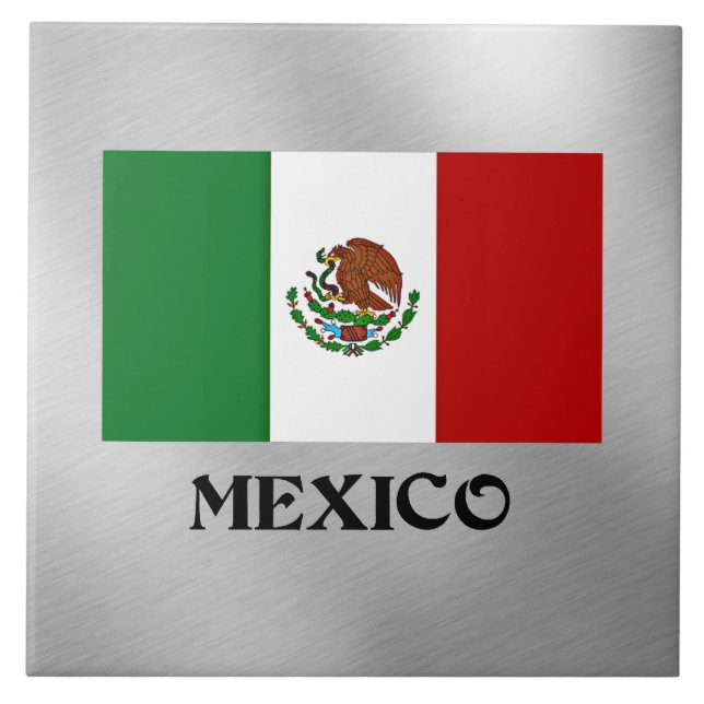 Flag of Mexico, popular design, Tile (Front)