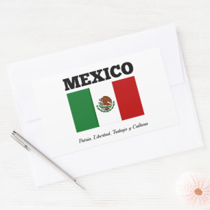 Flag of Mexico  Rectangular Sticker