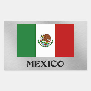 Flag of Mexico Rectangular Sticker