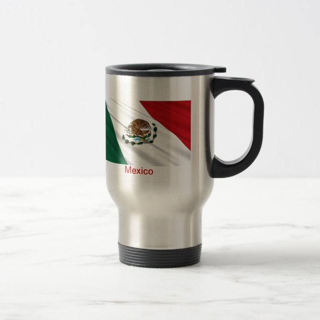 Flag of Mexico Travel Mug (Right)