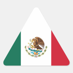 Flag of Mexico Triangle Sticker