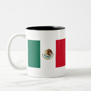 Flag of Mexico Two-Tone Coffee Mug