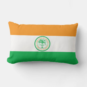 Flag of Miami, Florida Lumbar Pillow