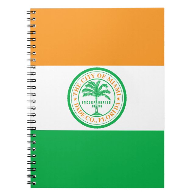 Flag of Miami, Florida Notebook (Front)