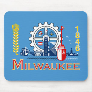 Flag of Milwaukee (Wisconsin) Mouse Mat