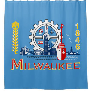 Flag of Milwaukee (Wisconsin) Shower Curtain