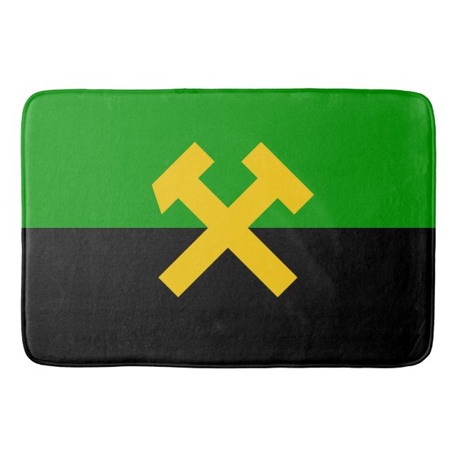 Flag of Miners and Mine Workers Bath Mat (Front)