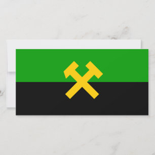 Flag of Miners and Mine Workers Card