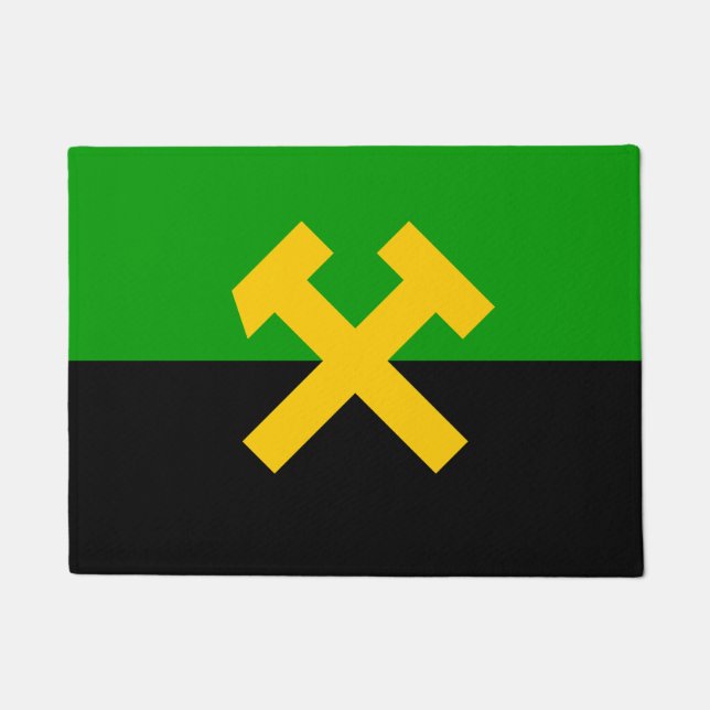Flag of Miners and Mine Workers Doormat (Front)