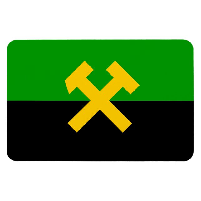 Flag of Miners and Mine Workers Magnet (Horizontal)