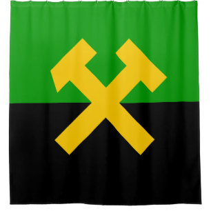 Flag of Miners and Mine Workers Shower Curtain