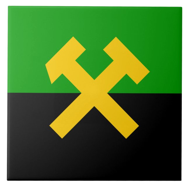 Flag of Miners and Mine Workers Tile (Front)