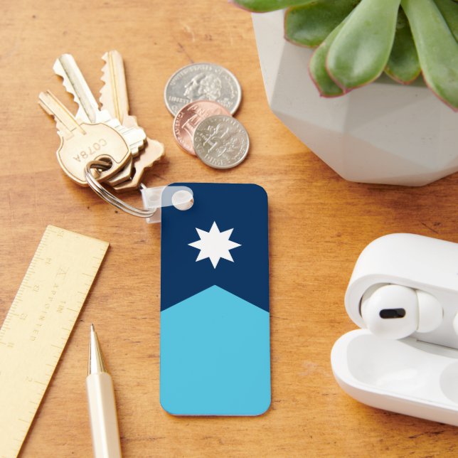 Flag of Minnesota Key Ring (Desk)