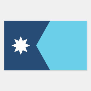 Flag of Minnesota Rectangular Sticker