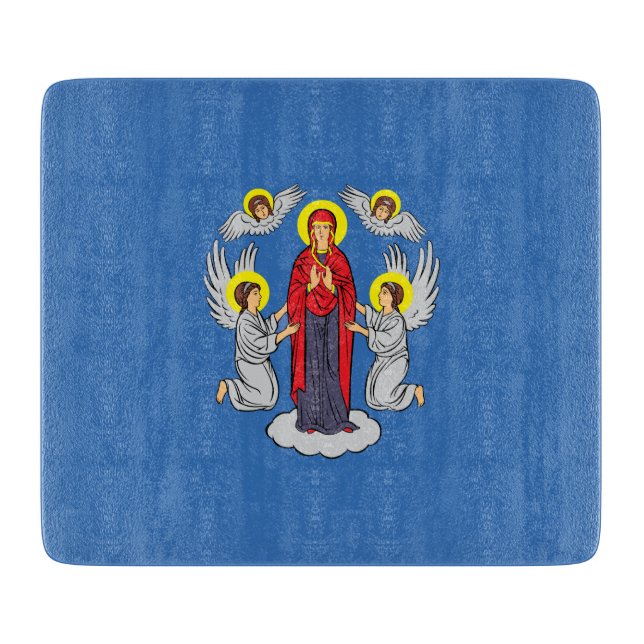 Flag of Minsk (Belarus) Cutting Board (Front)