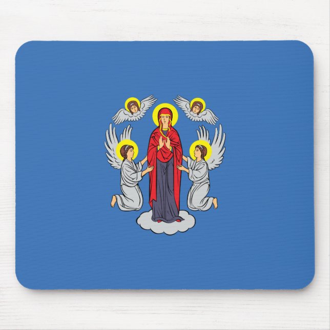 Flag of Minsk (Belarus) Mouse Mat (Front)
