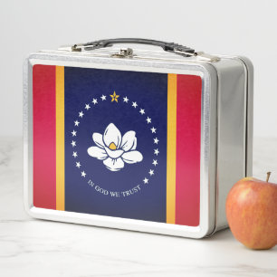 Flag of Mississippi (2020) Metal Lunch Box