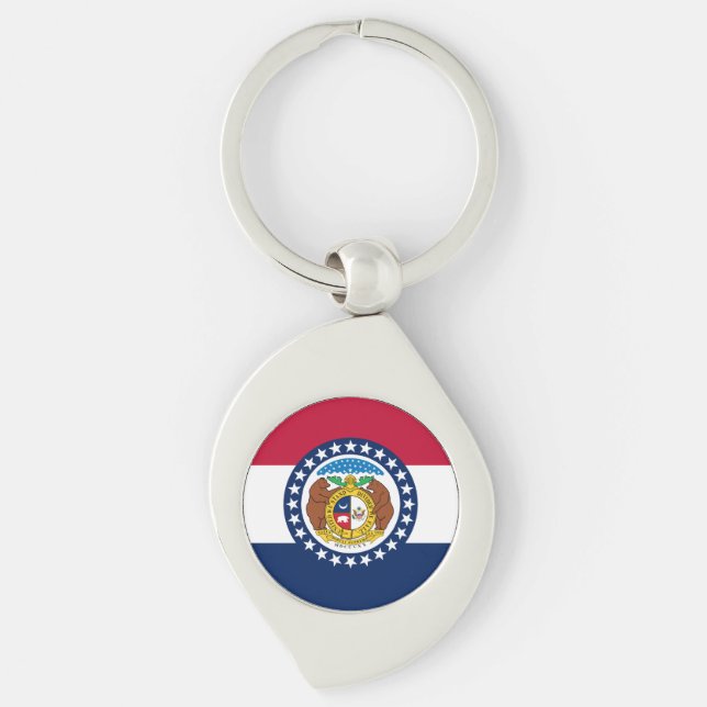 Flag of Missouri Key Ring (Front)
