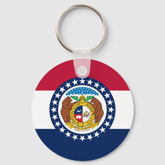 Flag of Missouri Key Ring (Front)