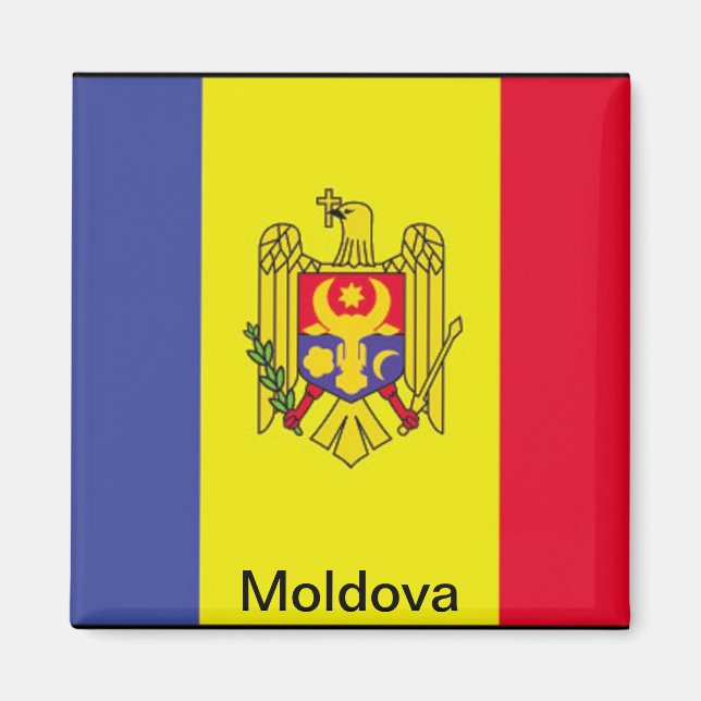 Flag of Moldova Magnet (Front)