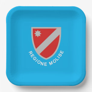 Flag of Molise (Italy) Paper Plate