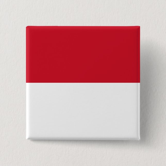 Flag of Monaco 15 Cm Square Badge (Front)