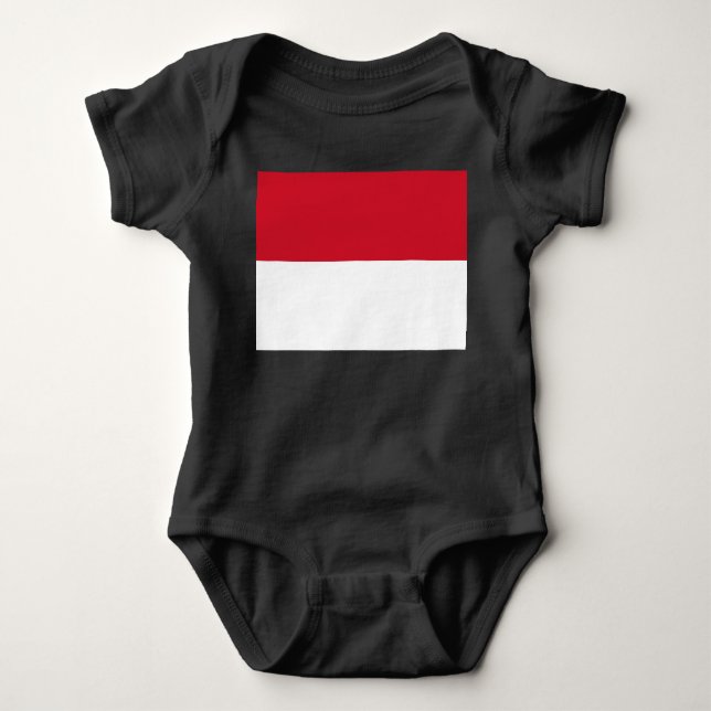 Flag of Monaco Baby Bodysuit (Front)