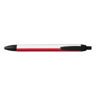 Flag of Monaco Black Ink Pen