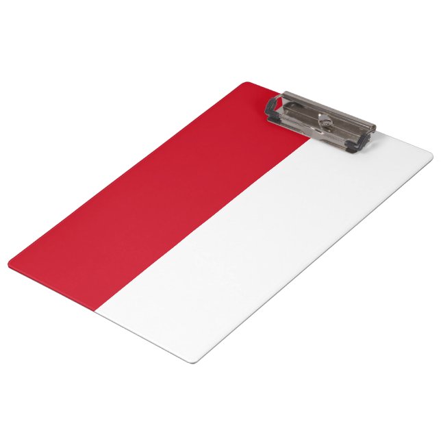 Flag of Monaco Clipboard (Angled)