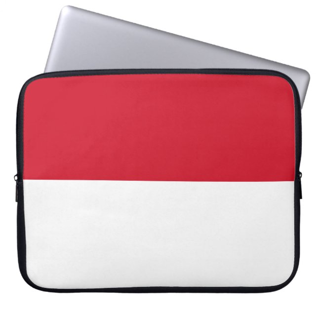 Flag of Monaco Laptop Sleeve (Front)
