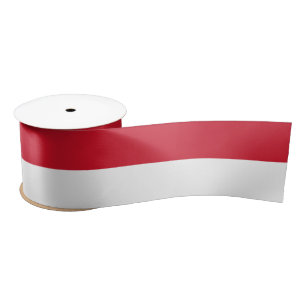 Flag of Monaco Satin Ribbon