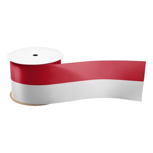 Flag of Monaco Satin Ribbon (Spool)