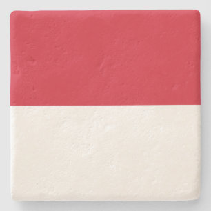 Flag of Monaco Stone Coaster