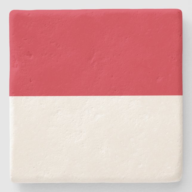 Flag of Monaco Stone Coaster (Front)