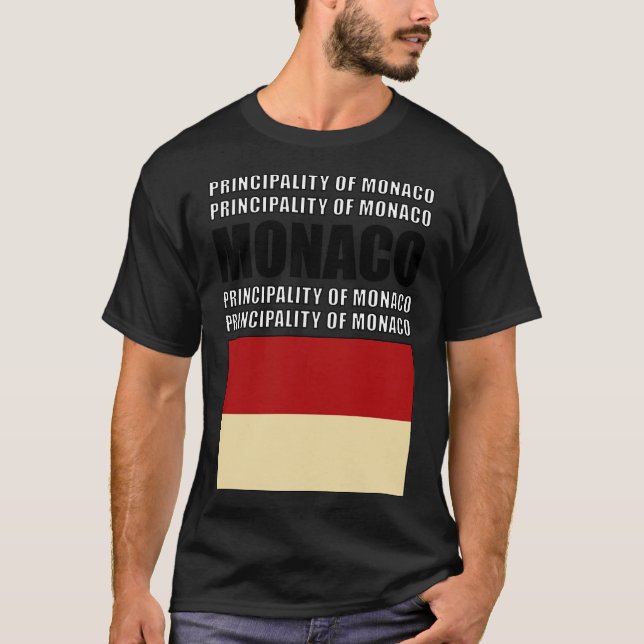 Flag of Monaco T-Shirt (Front)