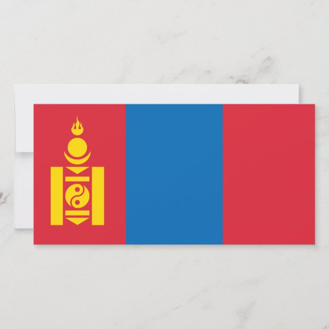 Flag of Mongolia Card (Front)