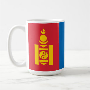 Flag of Mongolia Soyombo Symbol Mongols Coffee Mug