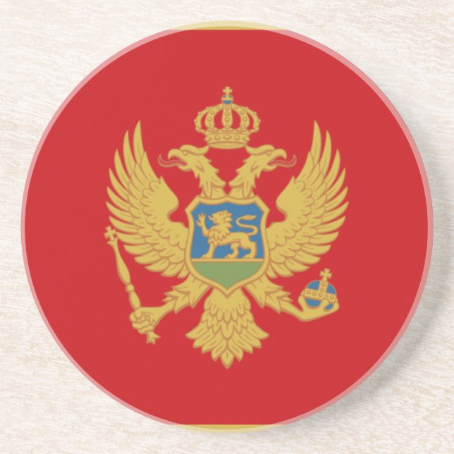 Flag of Montenegro Coaster (Front)