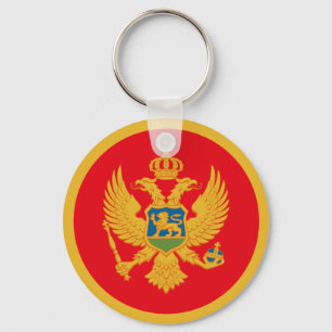 Flag of Montenegro Key Ring