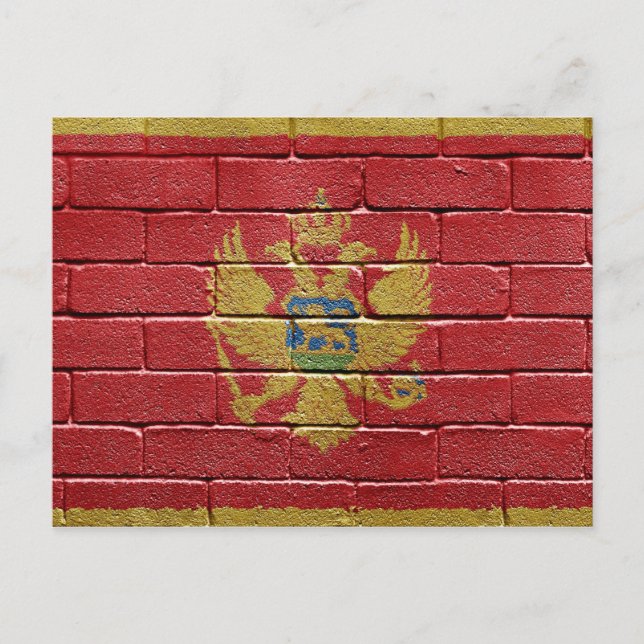 Flag of Montenegro Postcard (Front)